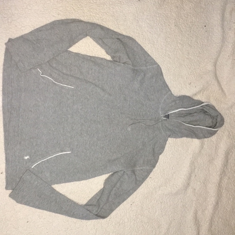 Grey polo hoodie